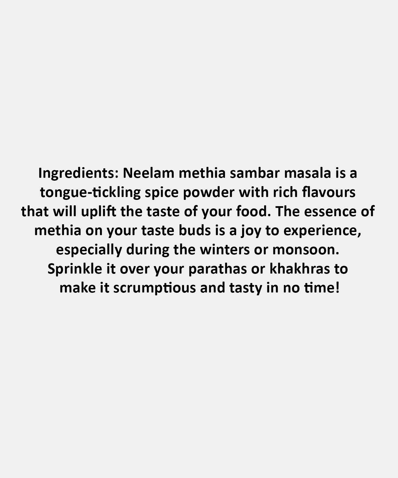 Methiya Sambhar Masala 100 Gm