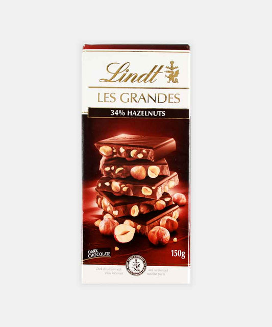 Lindt 34% Hazelnut Dark Chocolate 150 Gm