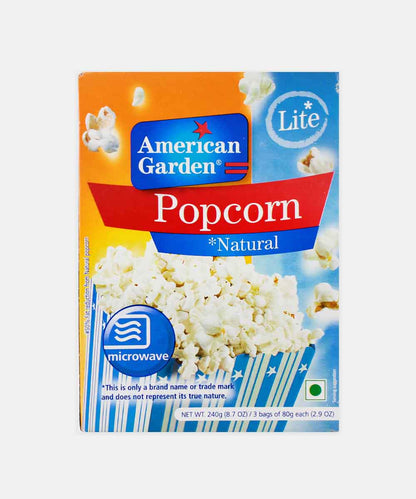American Garden Natural Lite Popcorn 240 Gm