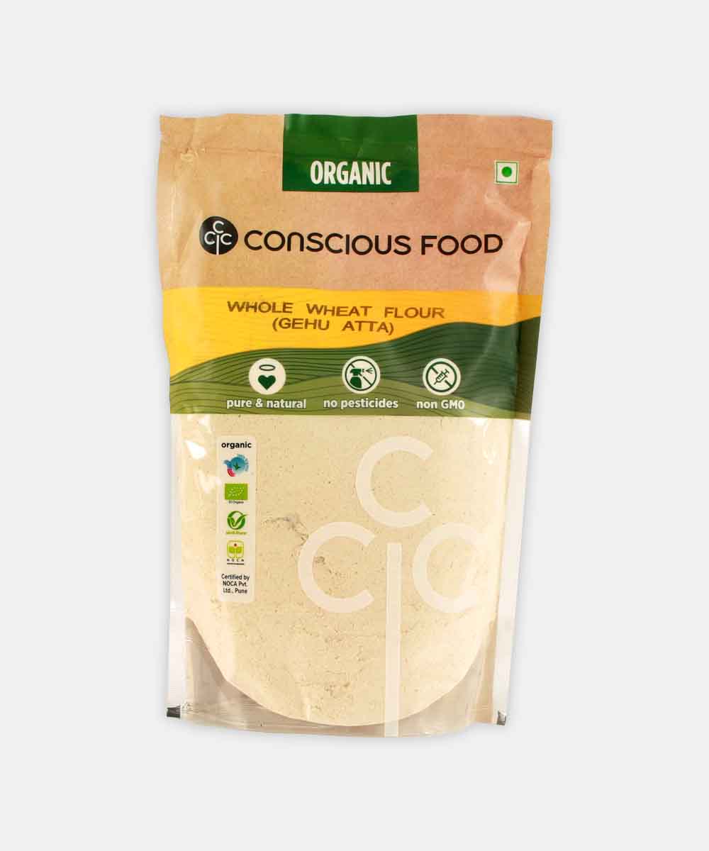 Conscious Food Whole Wheat Flour 500 Gm