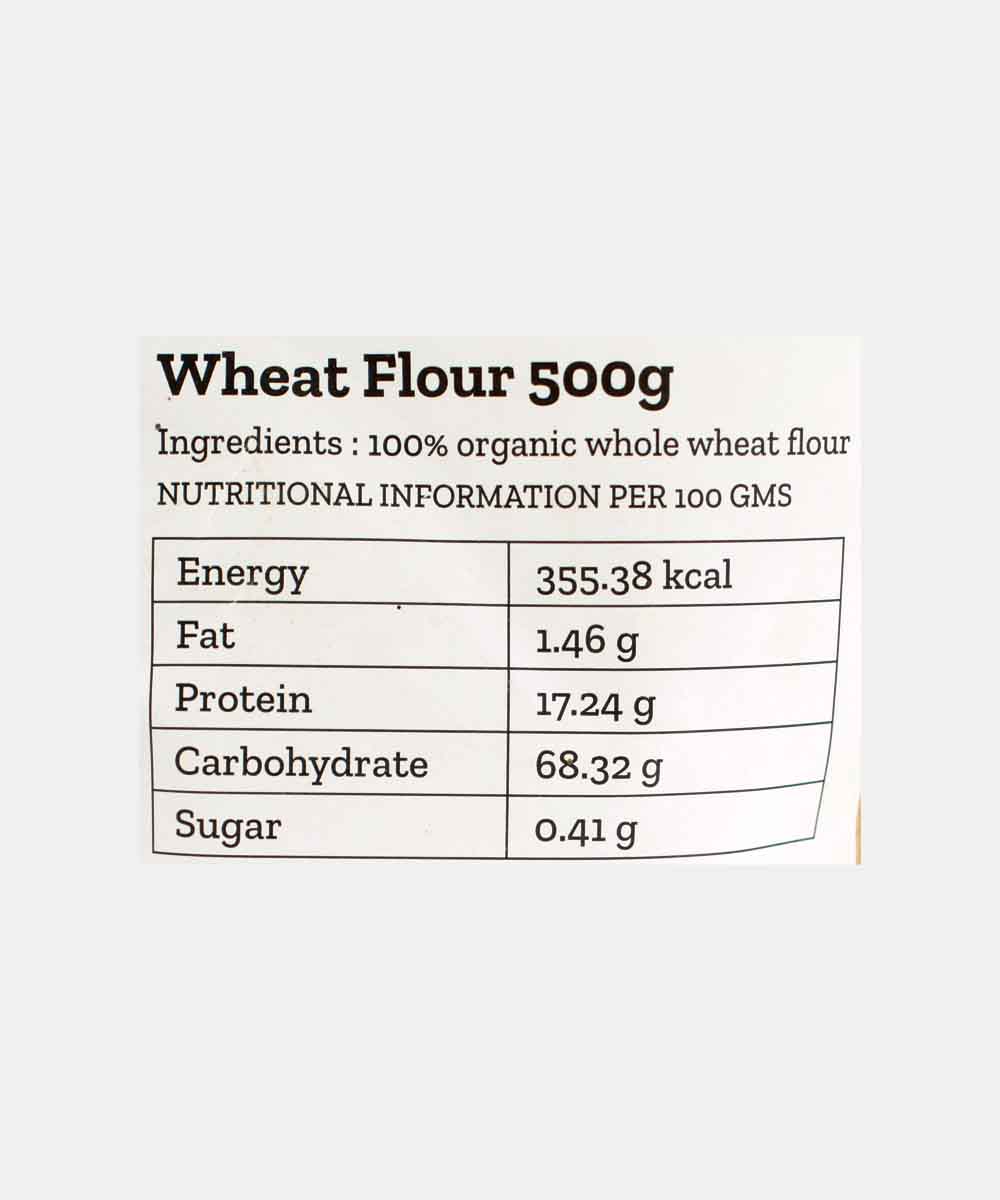 Conscious Food Whole Wheat Flour 500 Gm
