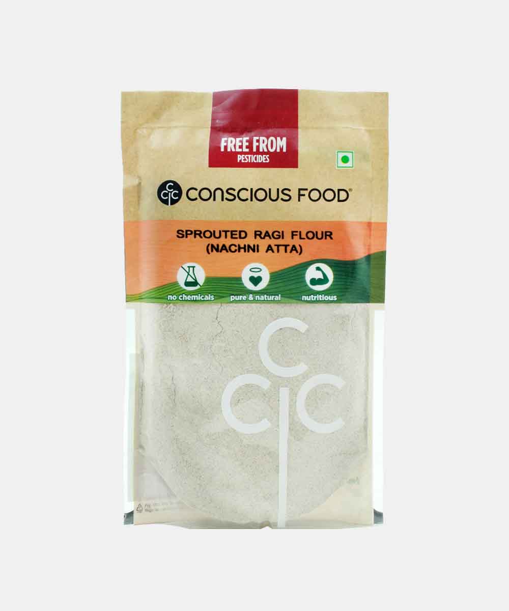 Conscious Food Sprouted Finger Millet Ragi Flour 200 Gm