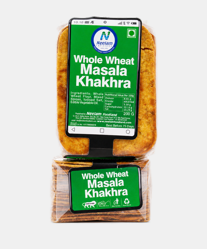 Whole Wheat Masala Khakhra Mobile 200 Gm