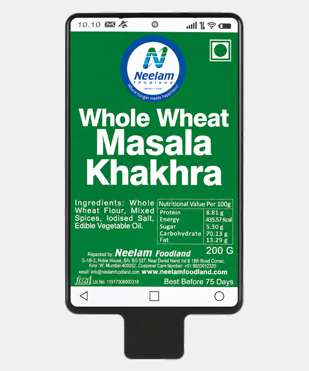 Whole Wheat Masala Khakhra Mobile 200 Gm