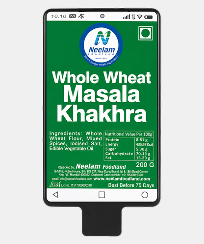Whole Wheat Masala Khakhra Mobile 200 Gm
