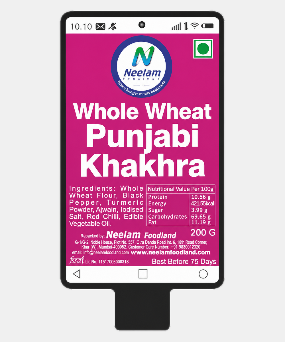 Whole Wheat Punjabi Khakhra Mobile 200 Gm
