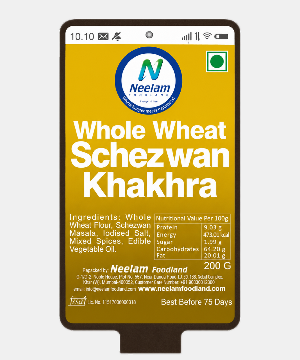 Whole Wheat Schezwan Khakhra Mobile 200 Gm