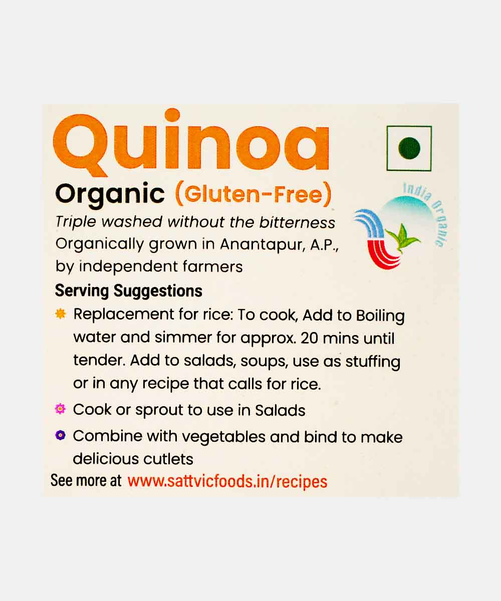 Sattvic Foods Organic Quinoa 250 Gm