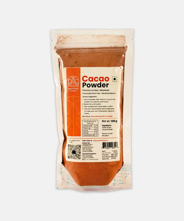 SATTVIC CACAO POWDER 100 GM