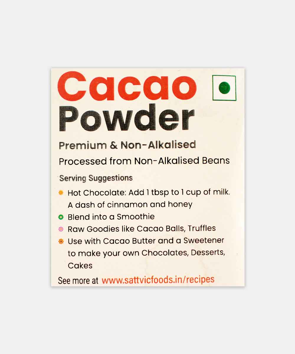 Sattvic Cacao Powder 100 Gm