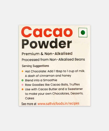 Sattvic Cacao Powder 100 Gm