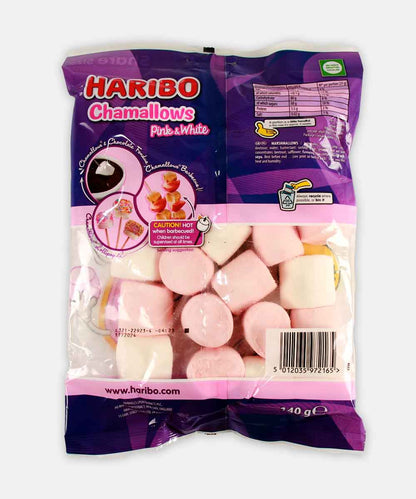 Haribo Chamallows Pink & White Marshmallows 140 Gm