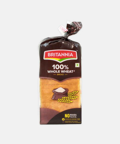 Britannia Whole Wheat Bread 450 Gm