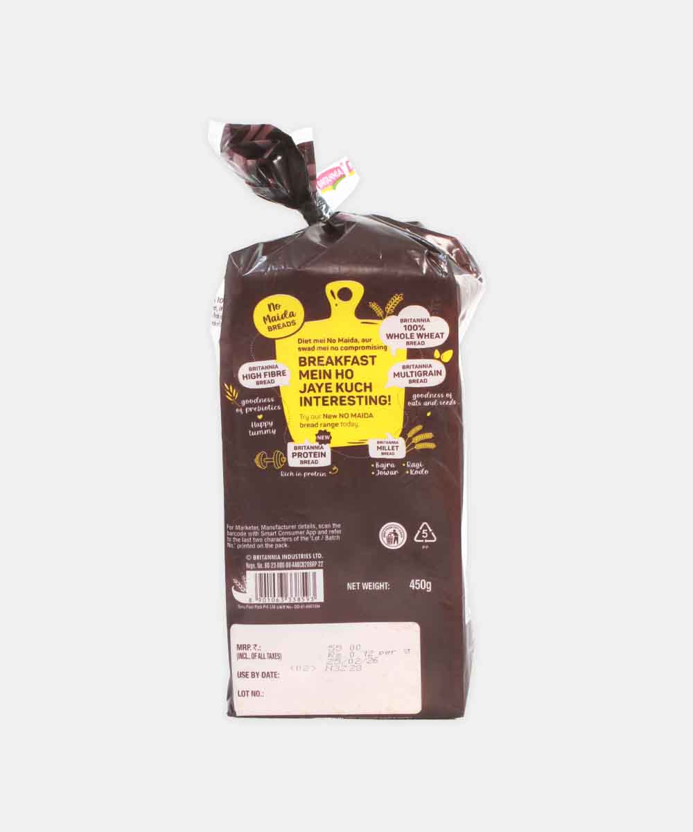 Britannia Whole Wheat Bread 450 Gm