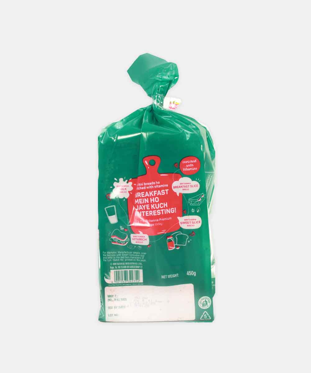 Britannia Healthy Slice White Bread 450 Gm