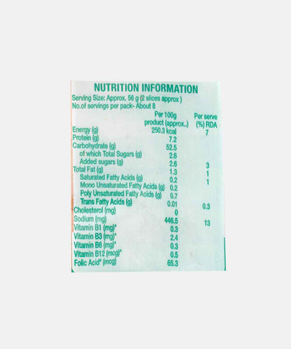 Britannia Healthy Slice White Bread 450 Gm