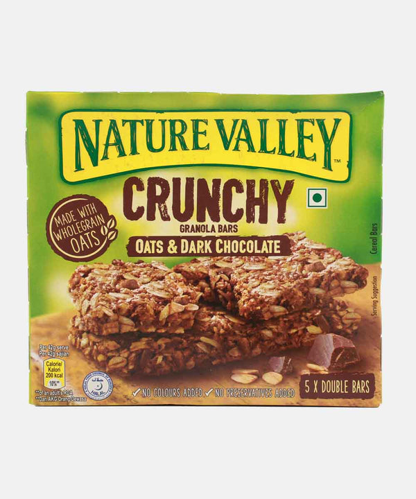 NATURE VALLEY OATS & DARK CHOCOLATE CRUNCHY GRANOLA BAR 210