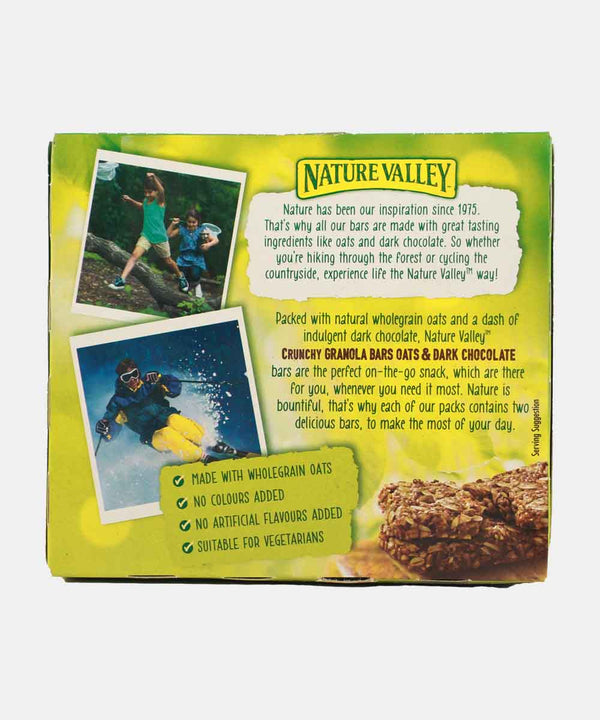 NATURE VALLEY OATS & DARK CHOCOLATE CRUNCHY GRANOLA BAR 210