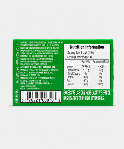 Trident Chewing Gum Spearmint 14 Stick