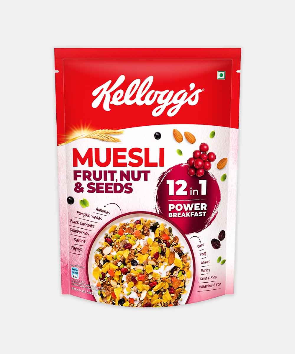 Kelloggs Muesli 21% Fruit Nut 500 Gm