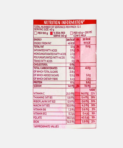Kelloggs Muesli 21% Fruit Nut 500 Gm