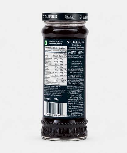 St.Dalfour Cranberry With Blueberry Jam 284 Gm