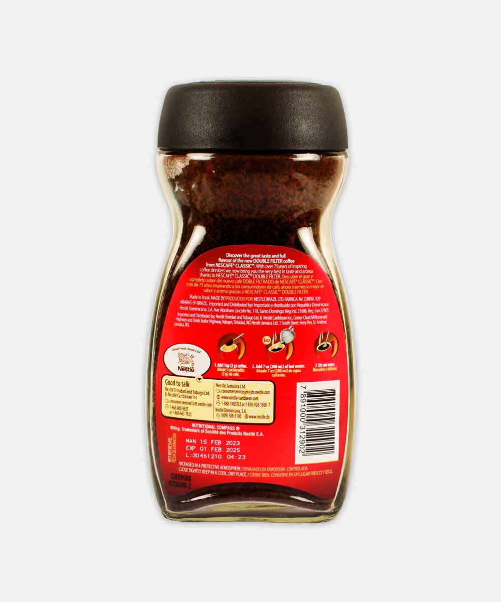 Nescafe Classic Coffee Bottle Imported 200 Gm