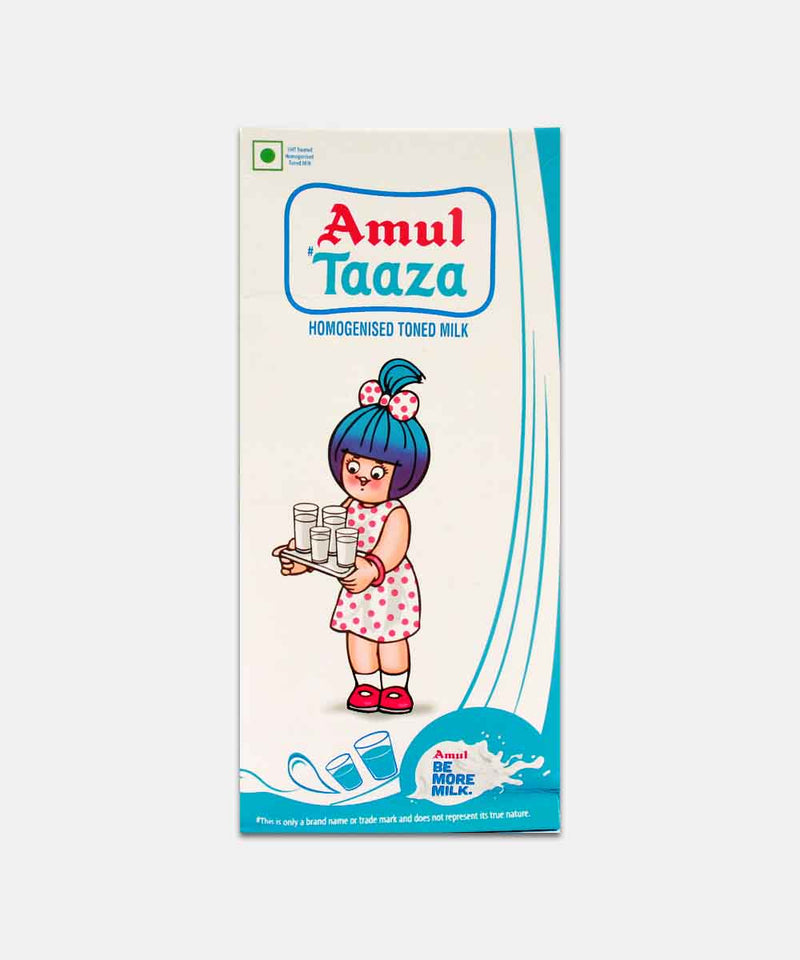 AMUL TAZZA MILK TETRA PACK 1 LTR