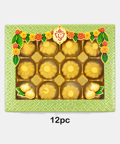 Kesar Milk Modak Box 12 Pc