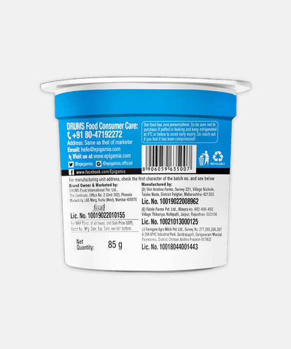 Epigamia Greek Yogurt Natural 85 Gm