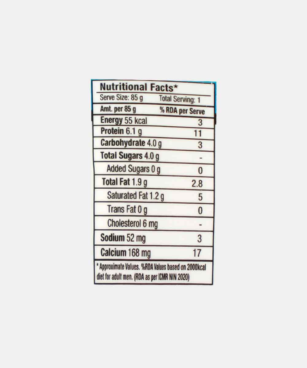Epigamia Greek Yogurt Natural 85 Gm