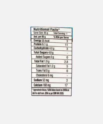 Epigamia Greek Yogurt Natural 85 Gm
