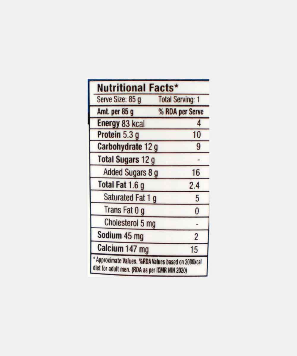 Epigamia Greek Yogurt Blueberry 85 Gm