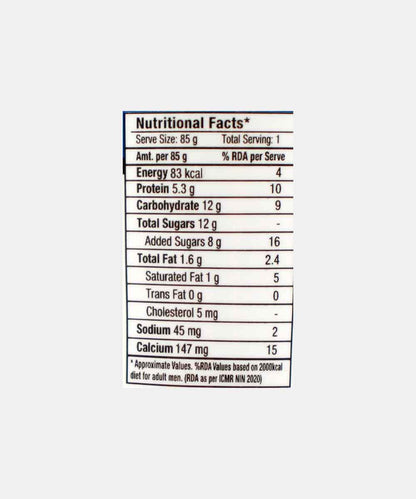 Epigamia Greek Yogurt Blueberry 85 Gm