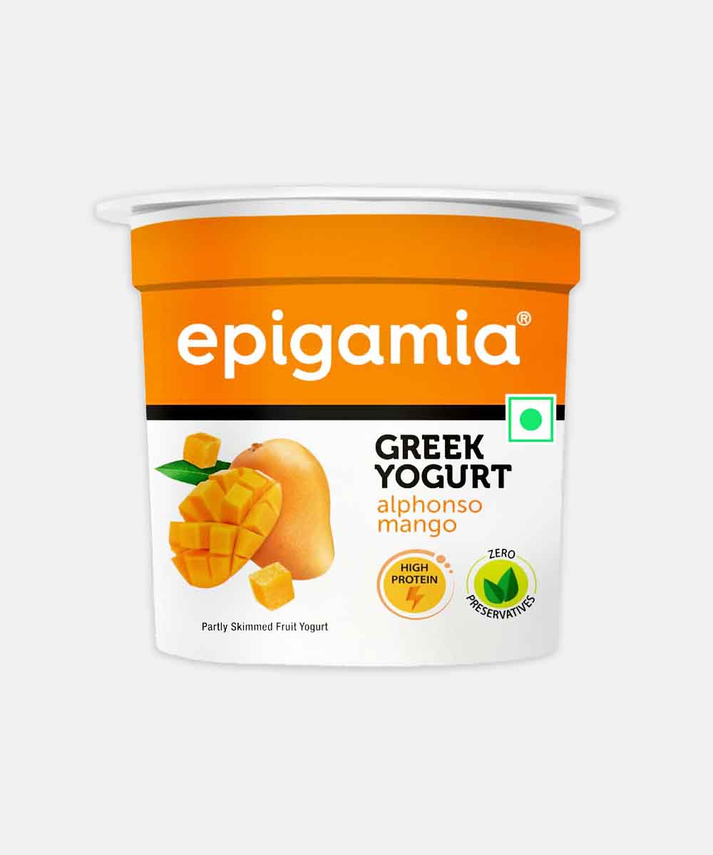 Epigamia Greek Yoghurt Alphanso Mango 85 Gm