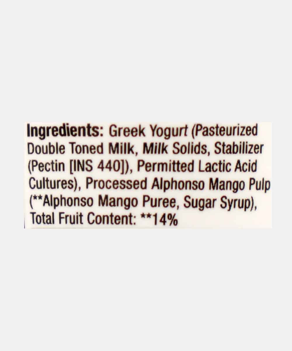 Epigamia Greek Yoghurt Alphanso Mango 85 Gm
