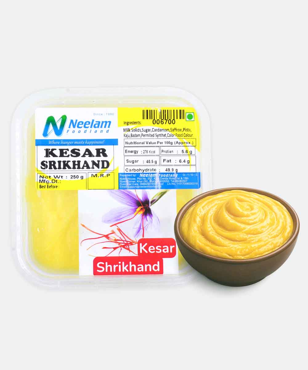 Fresh Kesar Malai Shrikhand 250 Gm