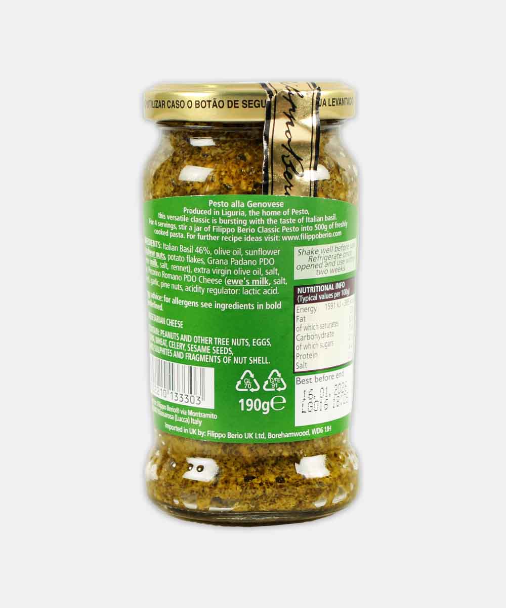 Filippo Berio Classic Pesto 190 Gm