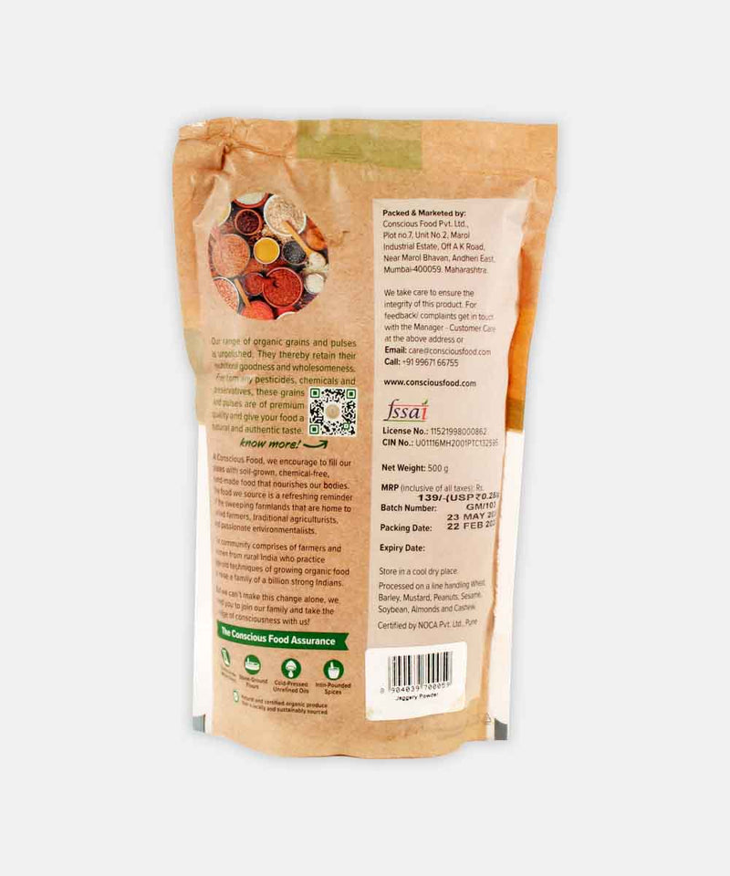 CONSCIOUS FOOD JAGGERY POWDER 500