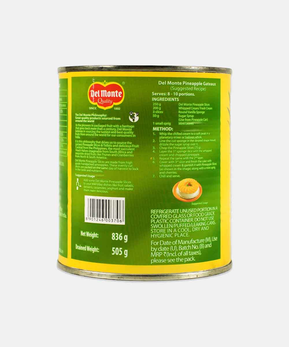 Del Monte Pineapple Slice 836 Gm