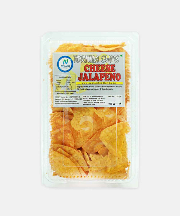 tortilla chips cheese jalapeno 120