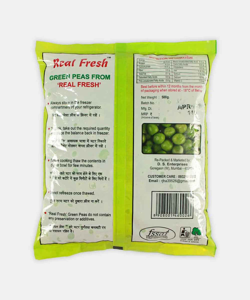 REAL FRESH GREEN PEAS