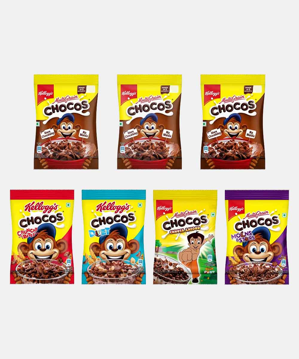 Kelloggs Chocos Variety Pack 7 Packs