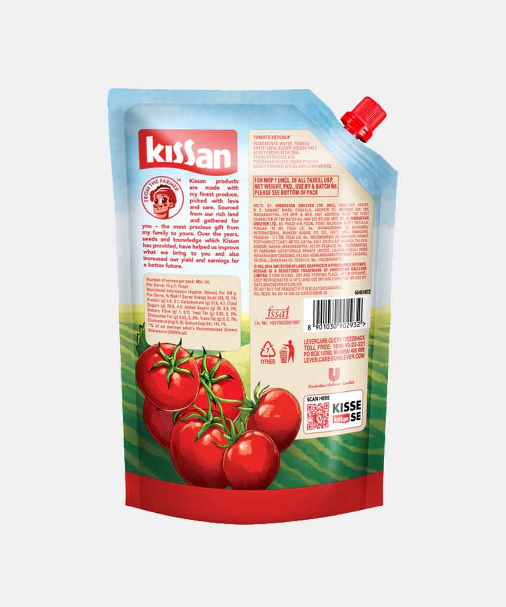 Kissan Fresh Tomato Ketchup Pouch 850 Gm