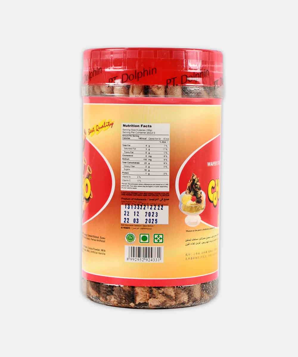 Cho Cho Wafer Roll Chocolate 260 Gm