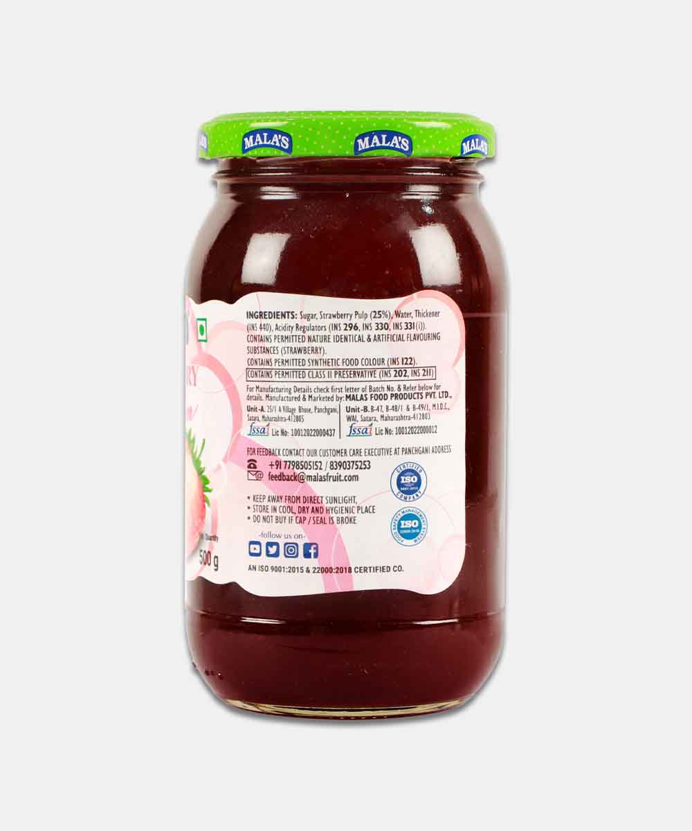 Malas Strawberry Jam 500 Gm