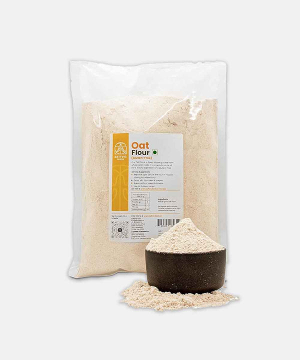 SATTVIC FOODS GLUTEN FREE OAT FLOUR 500 GM