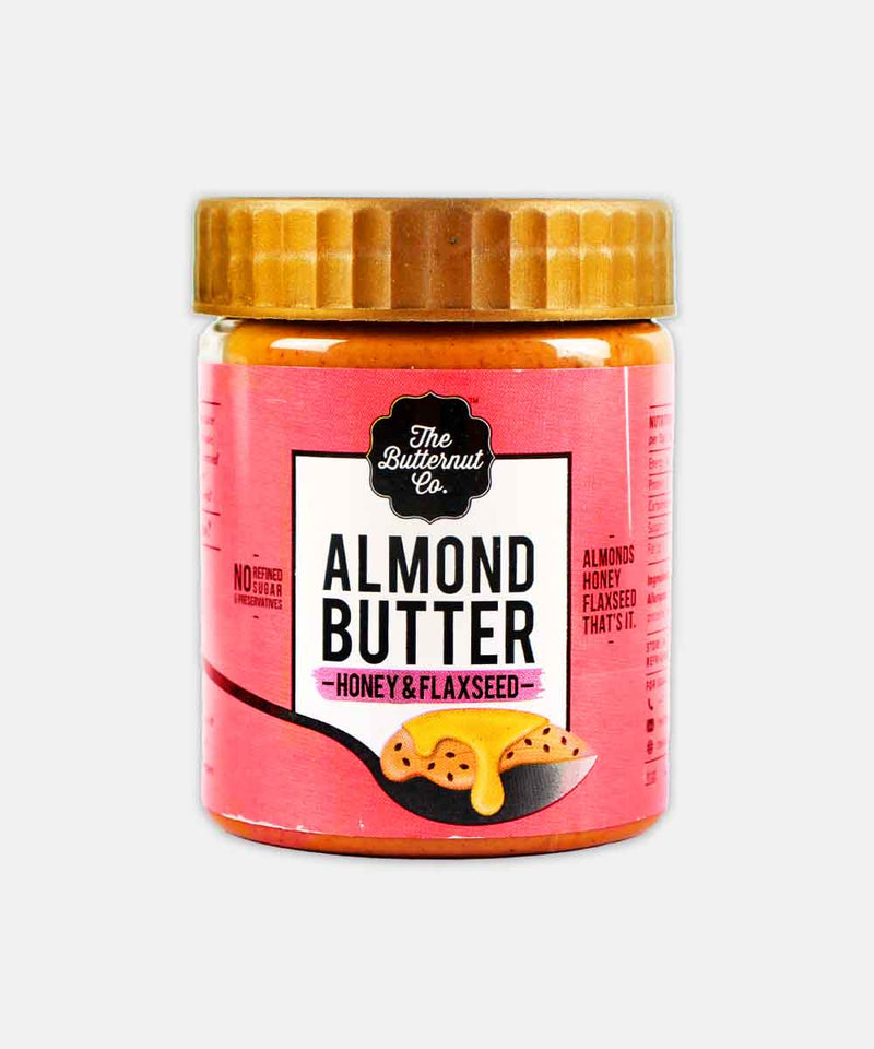 THE BUTTERNUT CO. ALMOND BUTTER HONEY & FLAXSEED 200 GM
