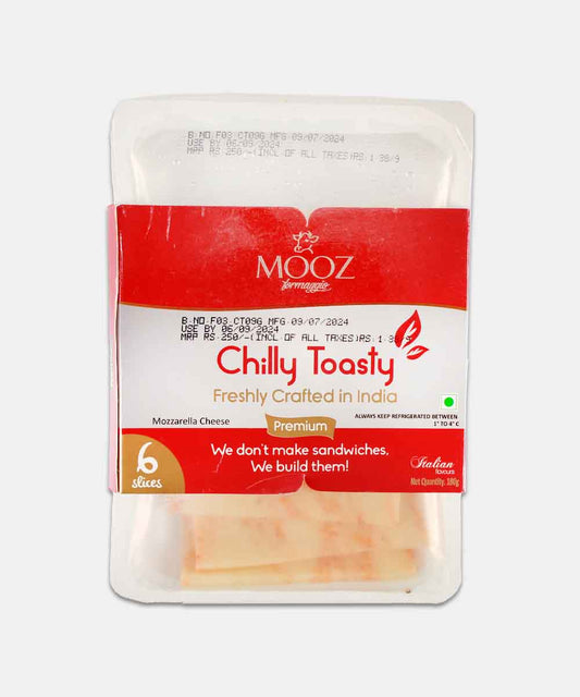 Mooz Chilly Toasty Cheese Slices 6 Slice 180 Gm
