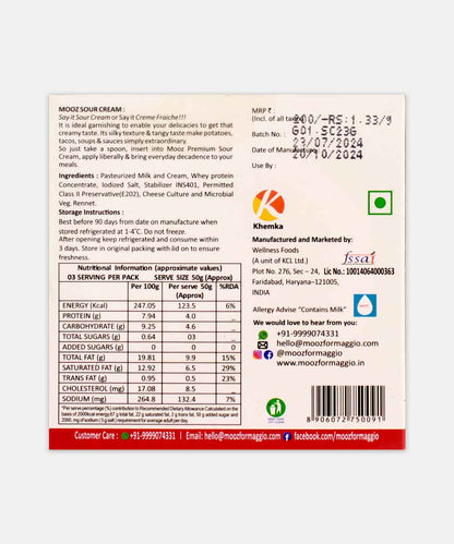 Mooz Sour Cream Cheese 150 Gm